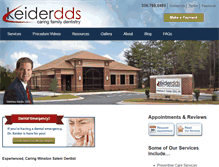 Tablet Screenshot of keiderdds.com